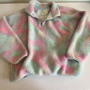 American Eagle Outfitters Multicolor Fleece Jacket